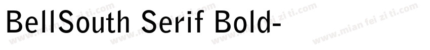 BellSouth Serif Bold字体转换